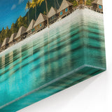 Tropical Island Retreat - Coastal Paradise Canvas Art for Relaxing Decor
