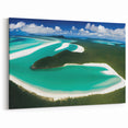 Sweeping Coastal View - Aerial Beach Canvas Art for Serene Spaces