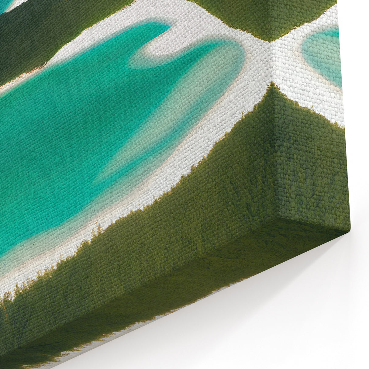 Sweeping Coastal View - Aerial Beach Canvas Art for Serene Spaces