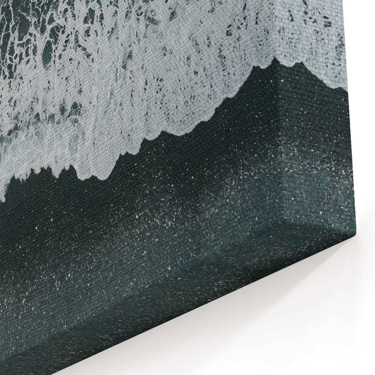 Serene Beach Landscape Wall Art - Ocean Waves Coastal Beach Canvas Print