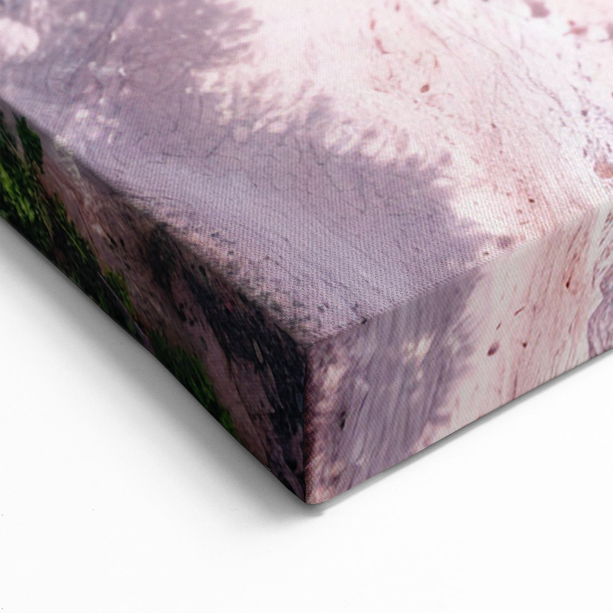 Tropical Beach Landscape Wall Art - Pink Sand and Turquoise Ocean Canvas