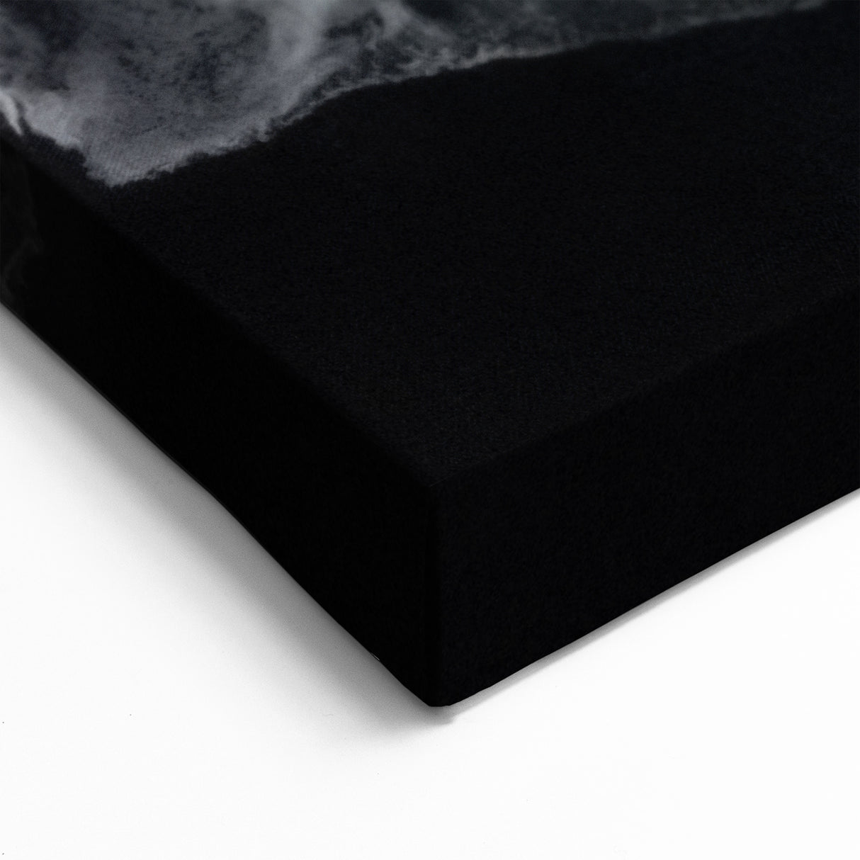 Monochrome Beach Landscape Wall Art - Black and White Ocean Waves Canvas