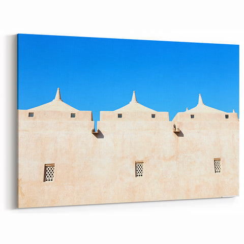 Minimalist Mosque Wall Art - Elegant Islamic Architecture Canvas Print