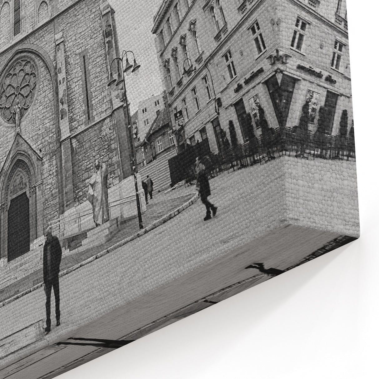 Monochrome Mosque Architecture - Black & White Islamic Art Print