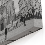 Monochrome Mosque Architecture - Black & White Islamic Art Print