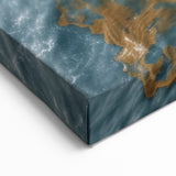 Abstract Coastal Landscape Wall Art - Waves and Sand Contrasts Canvas