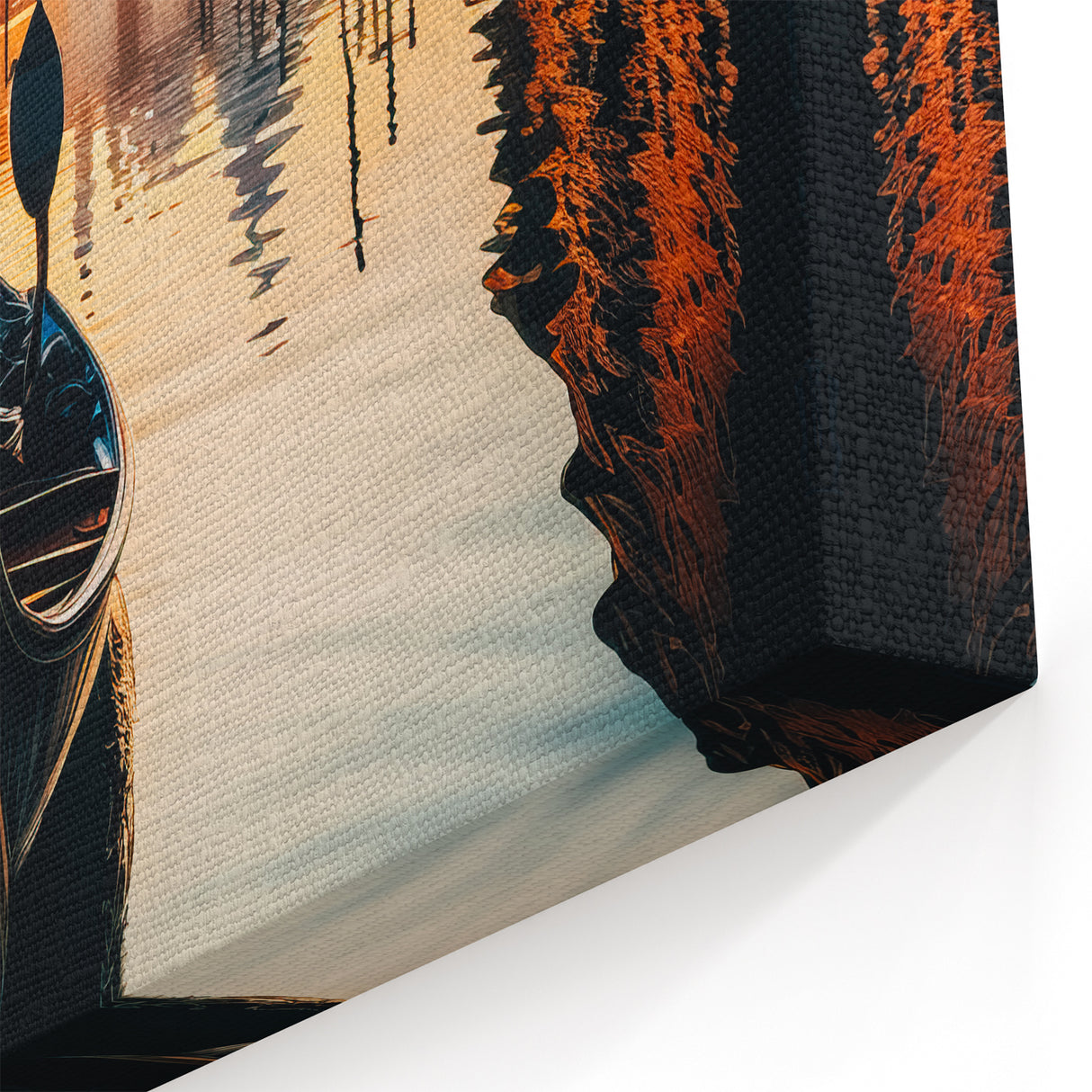 Venetian Sunrise: Gondola Wall Art for Italian Scenic Home Decor