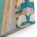 Aerial Coastal Beach Scene Wall Art – Oceanfront Canvas Print