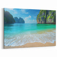 Stunning Tropical Beach Landscape Wall Art – Oceanfront Canvas Print