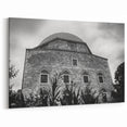 Majestic Mosque Dome - Black & White Islamic Architecture Wall Art