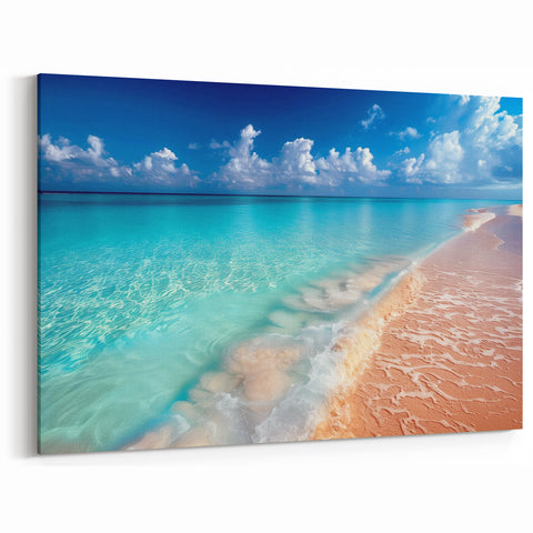 Crystal Clear Beach Waters Wall Art – Oceanfront Canvas Print