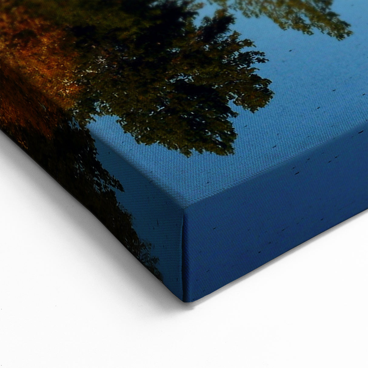 Mountain Reflection in Autumn Canvas Art - Serene Nature Landscape Decor