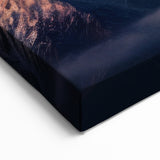 Sunset Over Snow-Capped Peaks Canvas Art - Majestic Mountain Decor