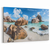 Rocky Beach Paradise Wall Art – Oceanfront Canvas Print