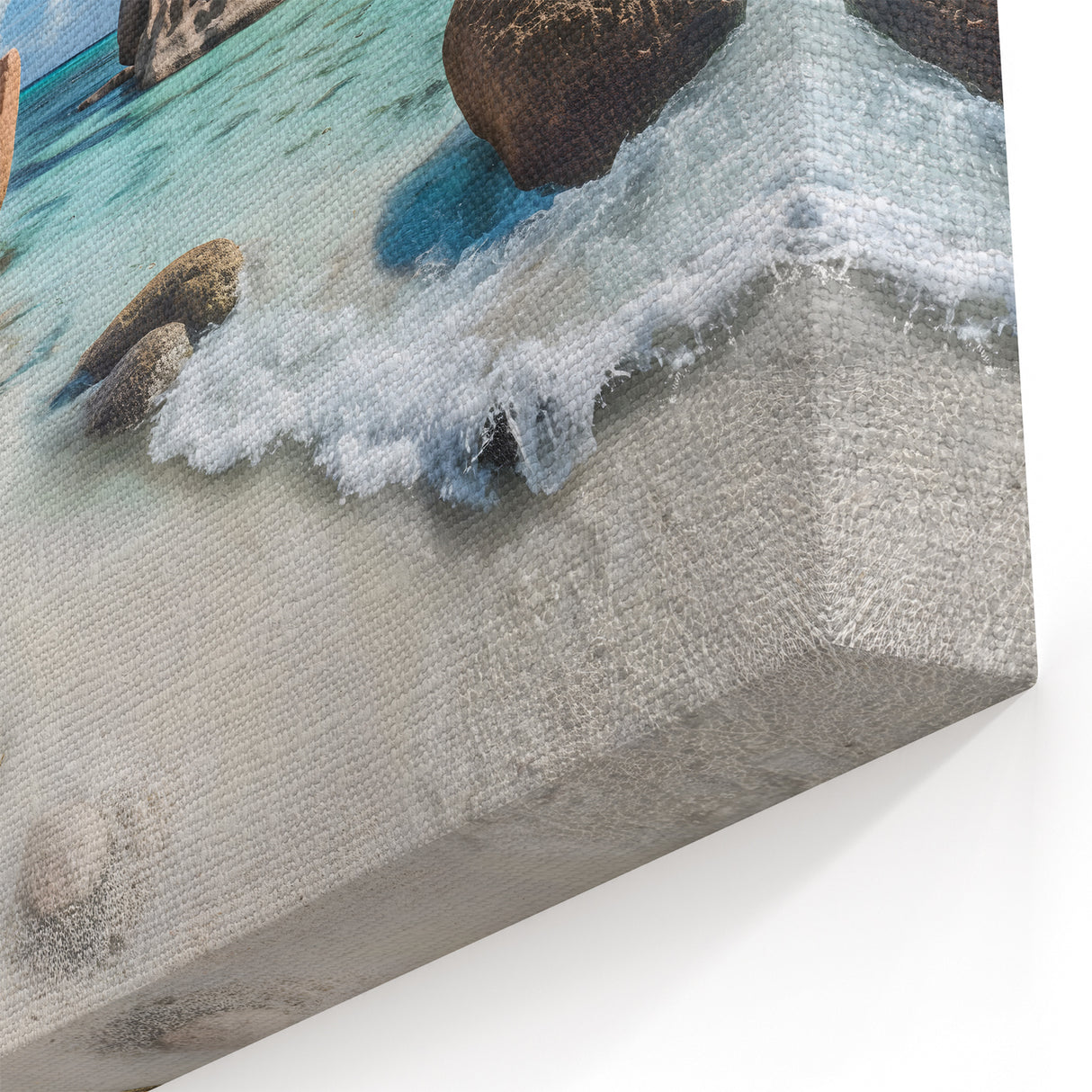 Rocky Beach Paradise Wall Art – Oceanfront Canvas Print
