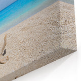 Serene Coastal Driftwood Beach Wall Art – Oceanfront Canvas Print
