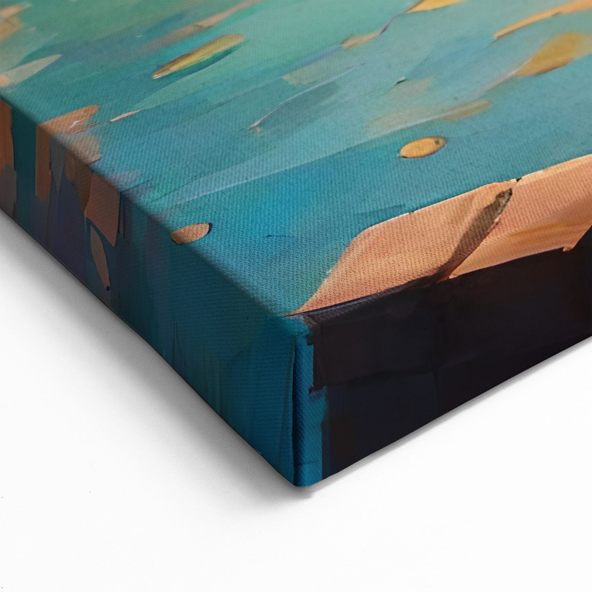 Sunlit Italian Harbor: Gondola Wall Art for Warm Coastal Home Decor