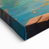 Sunlit Italian Harbor: Gondola Wall Art for Warm Coastal Home Decor