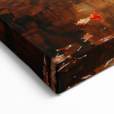 Tranquil Autumn Lake: Gondola Wall Art for Serene Nature Decor