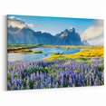 Vibrant Mountain Wildflowers Art - Stunning Scenic Landscape Wall Decor