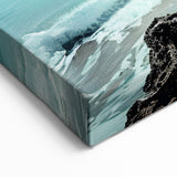 Cliffside Beach Serenity Wall Art – Oceanfront Canvas Print