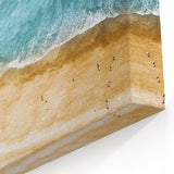 Aerial Beach Shoreline Wall Art – Oceanfront Canvas Print