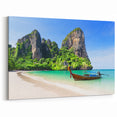 Tropical Beach Landscape Wall Art - Vibrant Coastal Canvas Print