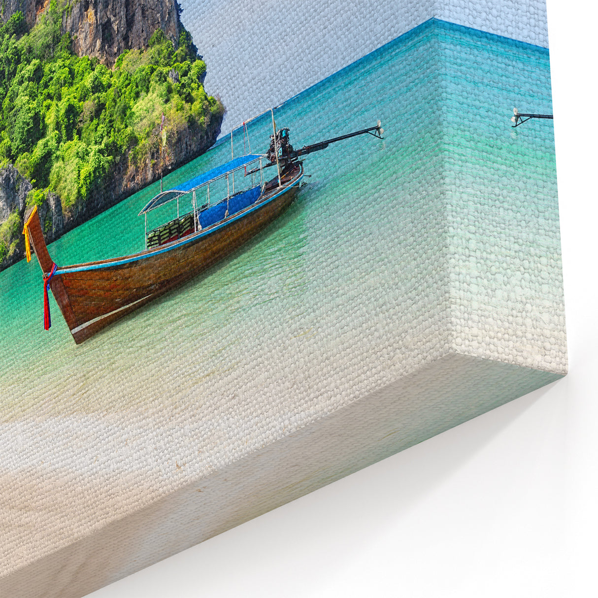 Tropical Beach Landscape Wall Art - Vibrant Coastal Canvas Print