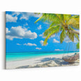 Relaxing Beach Landscape Wall Art - Tranquil Coastal Canvas Print
