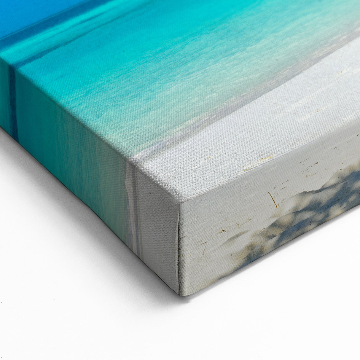 Relaxing Beach Landscape Wall Art - Tranquil Coastal Canvas Print