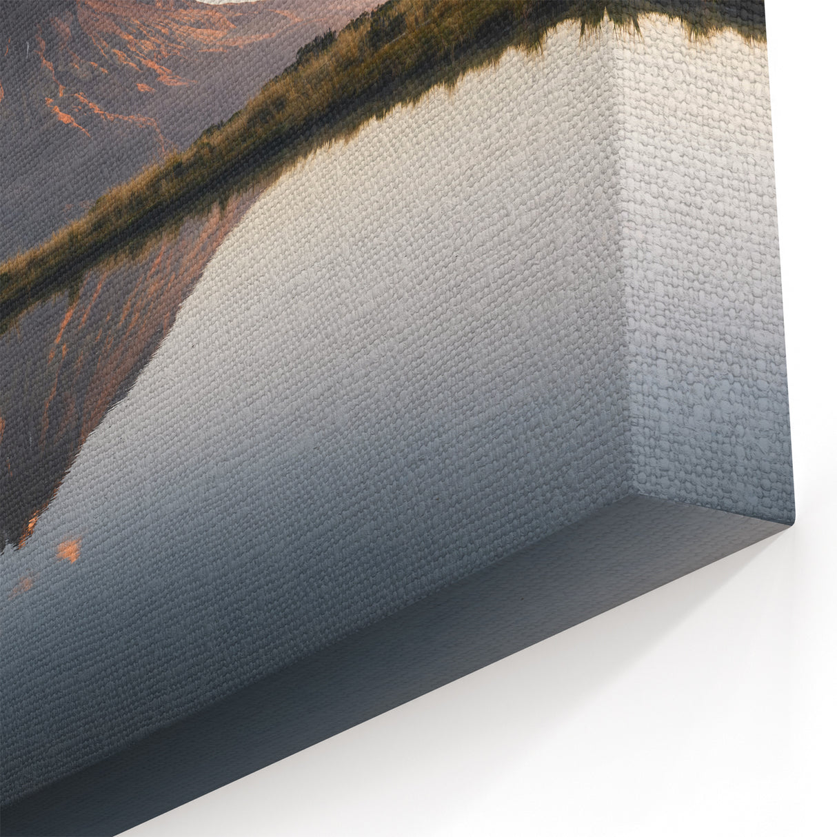 Tranquil Mountain Reflection Art - Serene Scenic Landscape Wall Decor