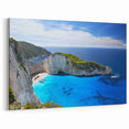 Stunning Coastal Beach Landscape Wall Art - Ocean Cliff Canvas Print