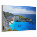 Stunning Coastal Beach Landscape Wall Art - Ocean Cliff Canvas Print