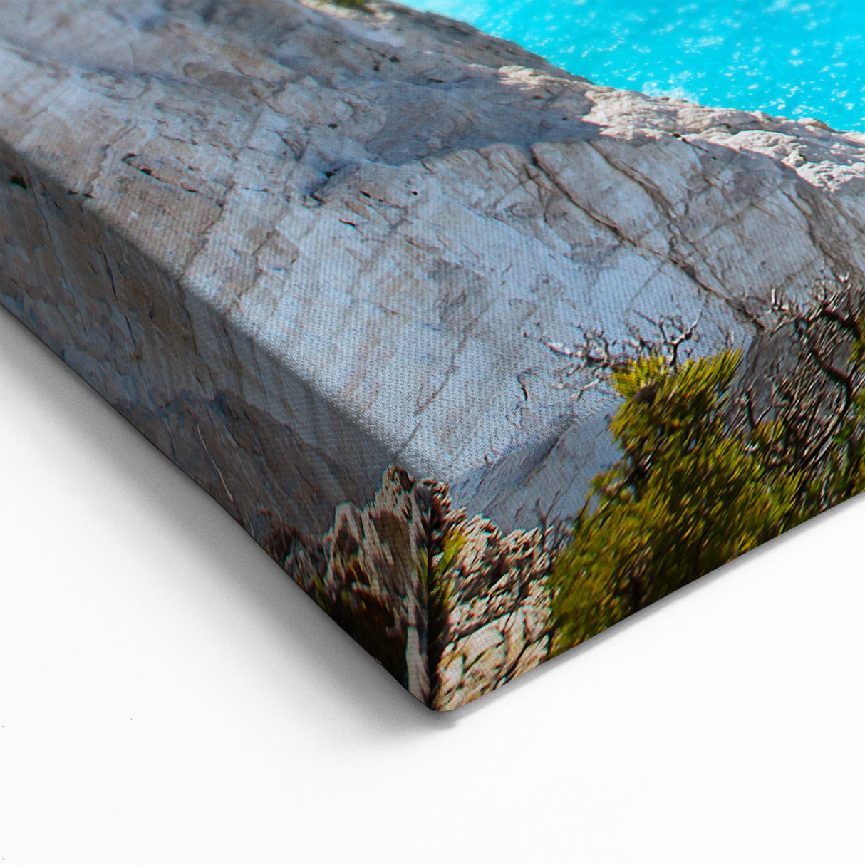 Stunning Coastal Beach Landscape Wall Art - Ocean Cliff Canvas Print