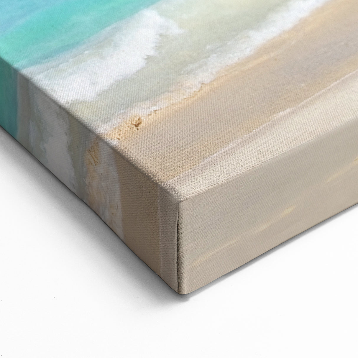 Serene Tropical Beach Landscape Wall Art - Palm Tree Canvas Print