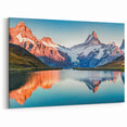 Sunlit Mountain Reflection Art - Stunning Scenic Landscape Wall Decor