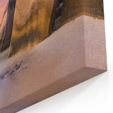 Tranquil Beach Sunset Wall Art - Serene Coastal Rocks Canvas Print