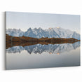 Reflective Mountain Lake Art - Majestic Scenic Landscape Wall Decor