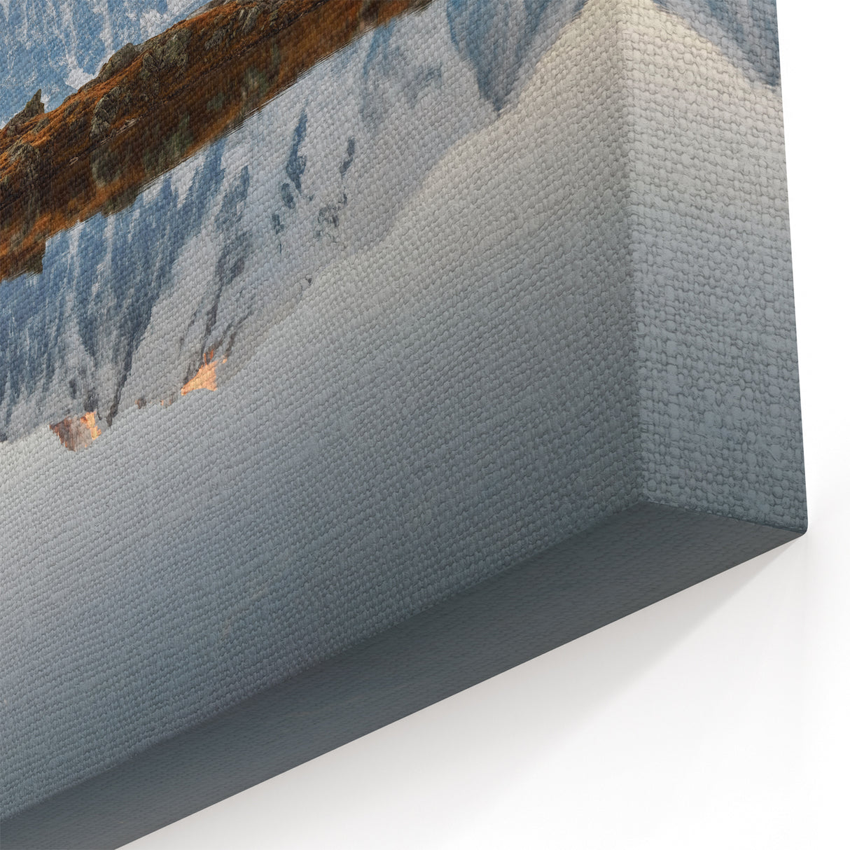 Reflective Mountain Lake Art - Majestic Scenic Landscape Wall Decor