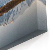 Reflective Mountain Lake Art - Majestic Scenic Landscape Wall Decor