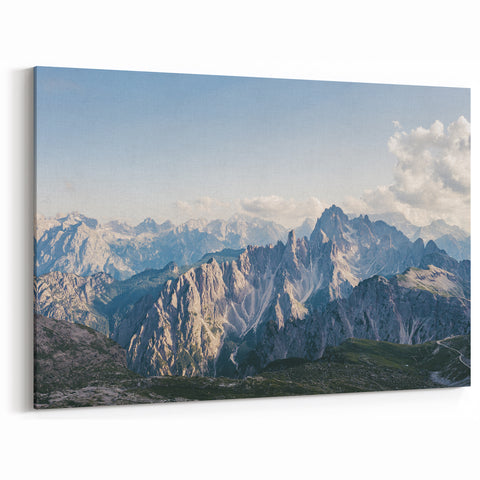 Majestic Mountain Peaks Art - Dramatic Scenic Landscape Wall Decor