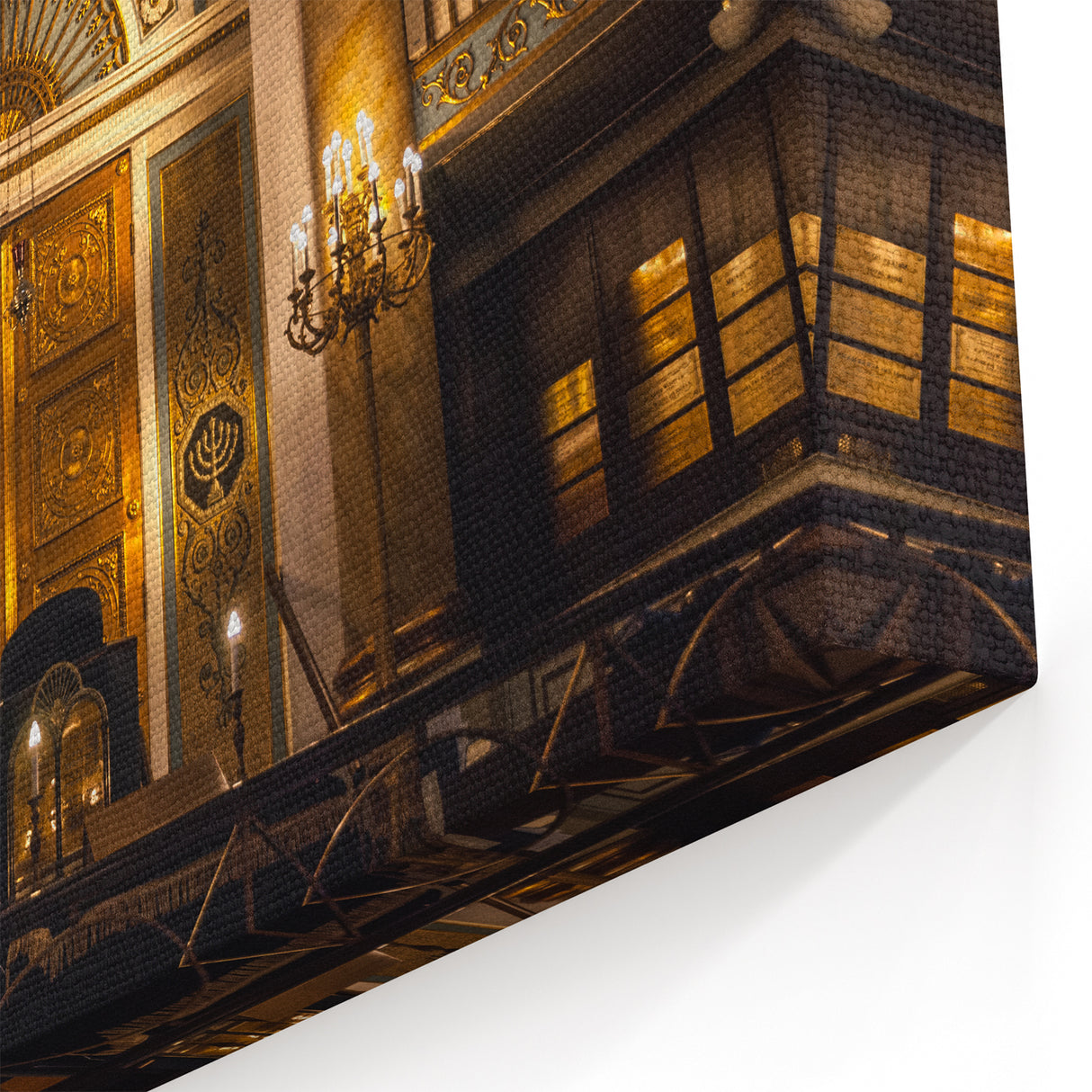 Majestic Synagogue Wall Art - Jewish Religious Interior Canvas Prints"
