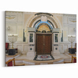 Elegant Synagogue Wall Art - Jewish Architecture Print - Religious Decor