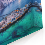Arctic Village at Dawn - Stunning Winter Mountain Landscape Art