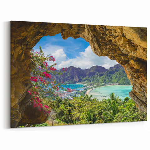 Tropical Paradise View - Stunning Coastal Landscape Wall Art