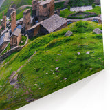 Historic Mountain Village - Scenic Countryside Landscape Wall Art