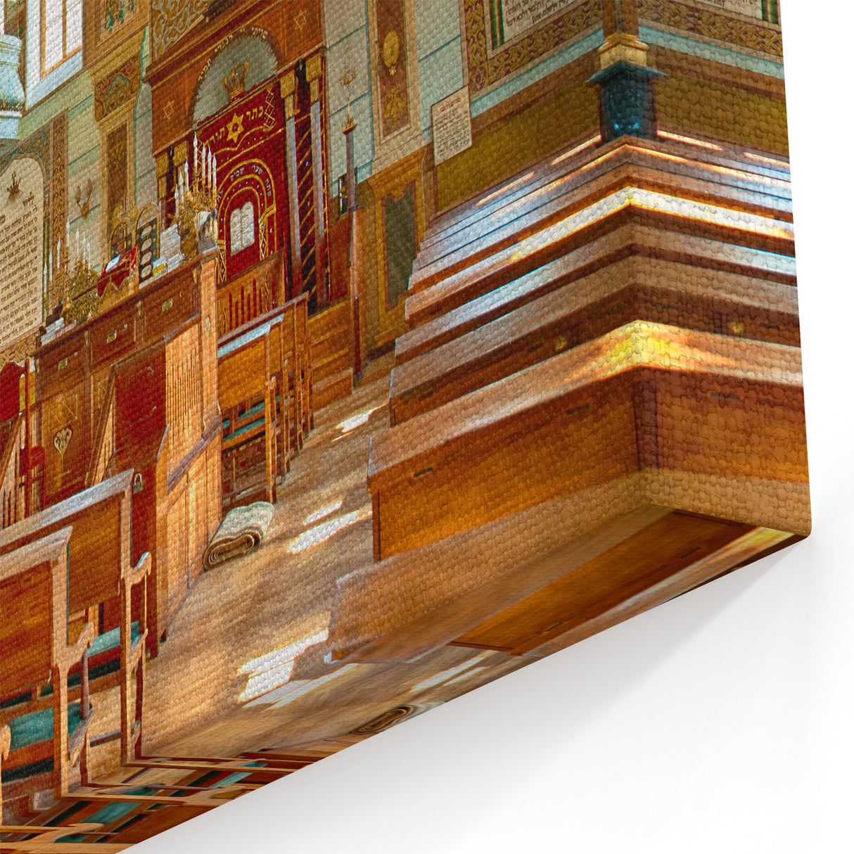 Vibrant Synagogue Art - Jewish Architecture Wall Art for Home & Office