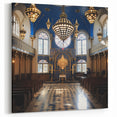 Majestic Synagogue Interior Wall Art - Jewish Decor for Modern Spaces