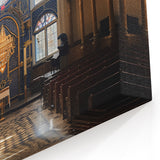 Majestic Synagogue Interior Wall Art - Jewish Decor for Modern Spaces