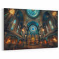 Stunning Synagogue Interior Art - Vibrant Jewish Architecture Wall Decor